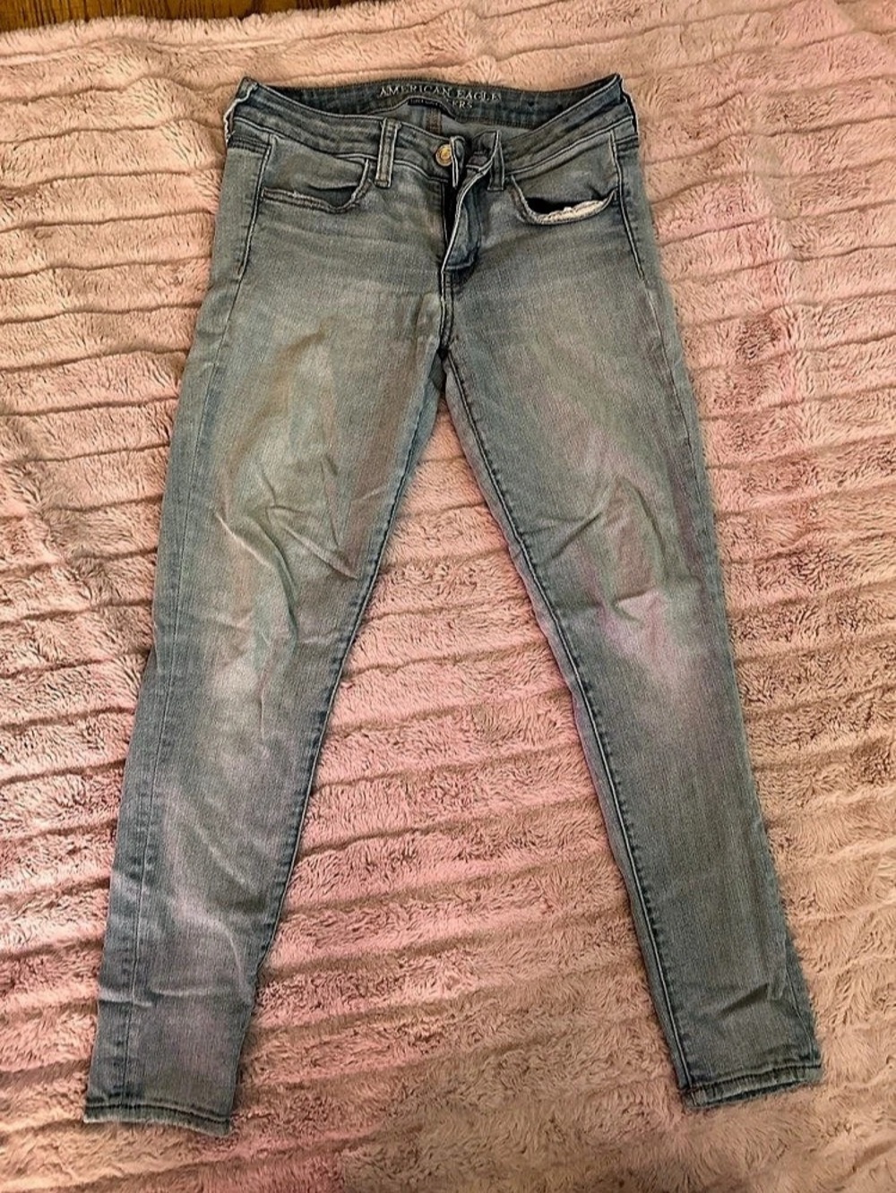 American Eagle Super Stretch Jegging Skinny Jeans Blue Size 4